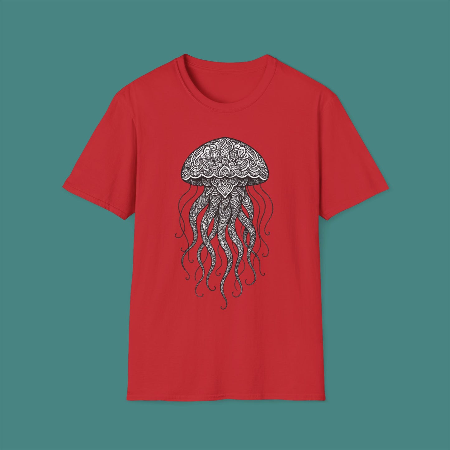 Intricate Mandala Jellyfish Unisex T-Shirt
