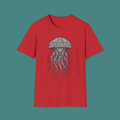 Intricate Mandala Jellyfish Unisex T-Shirt