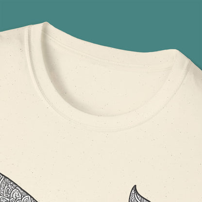Intricate Mandala Whale Unisex T-Shirt