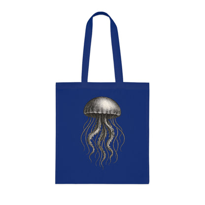 Vintage Etching Jellyfish Tote Bag