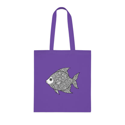 Intricate Mandala Fish Tote Bag