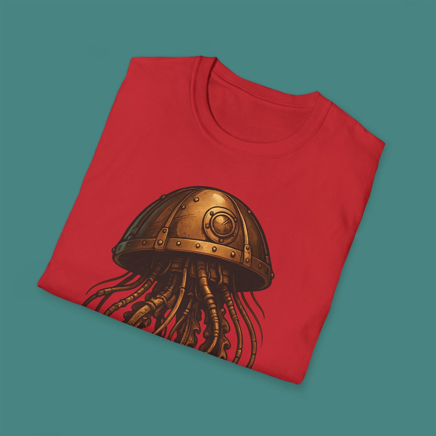 Steampunk Mechanical Jellyfish Unisex T-Shirt