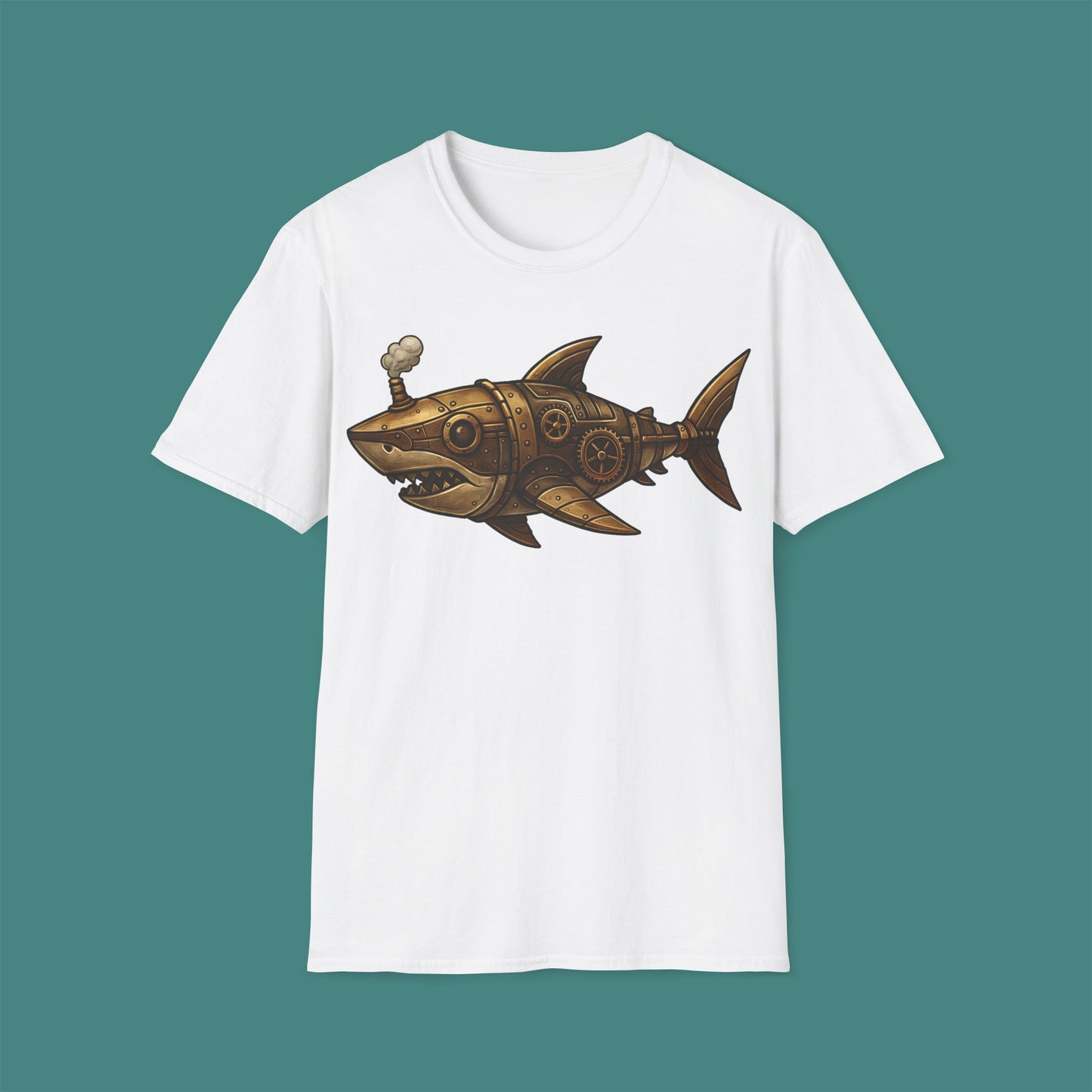 Steampunk Mechanical Shark Unisex T-Shirt