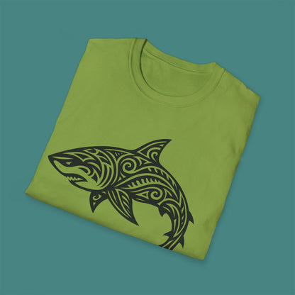 Tribal Tattoo Shark Unisex T-Shirt