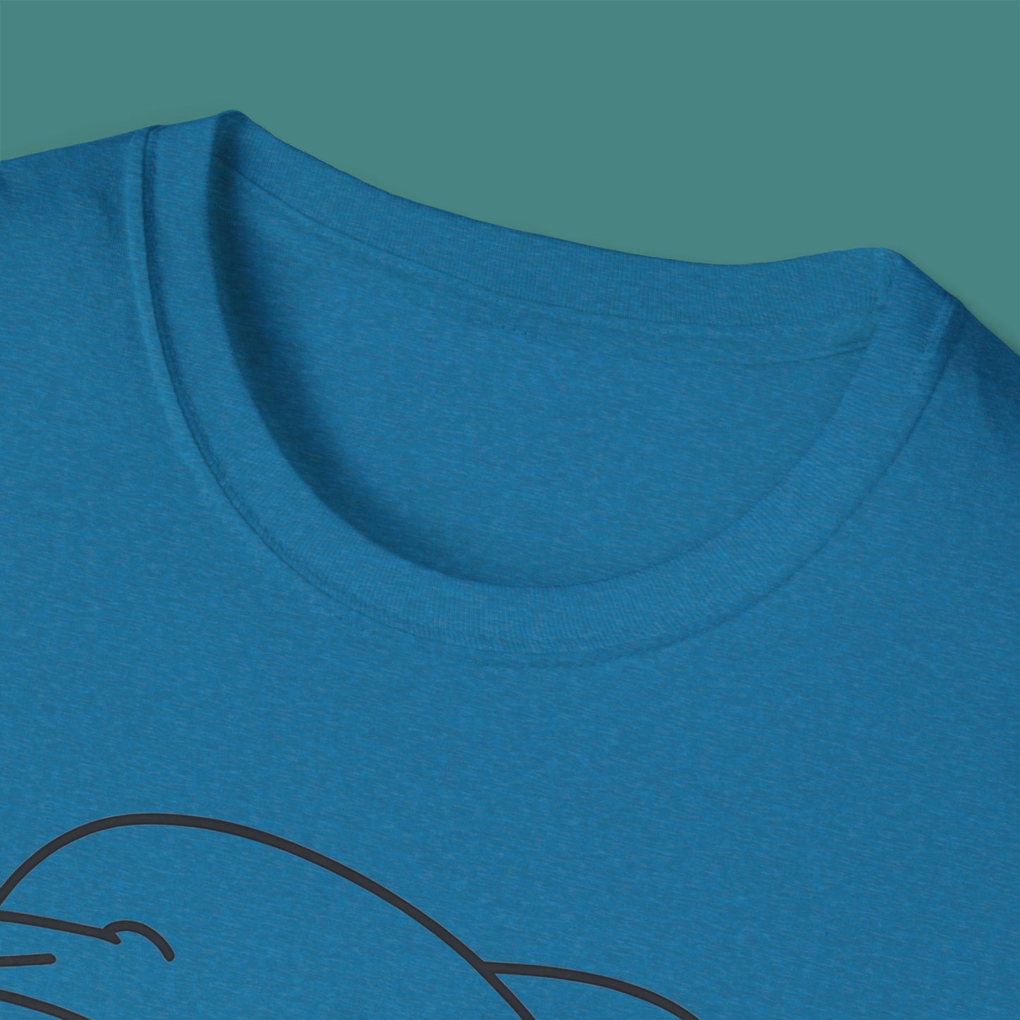 Minimalist Line Art Dolphin Unisex T-Shirt