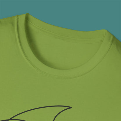 Minimalist Line Art Fish Unisex T-Shirt