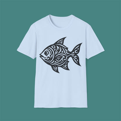 Tribal Tattoo Fish Unisex T-Shirt