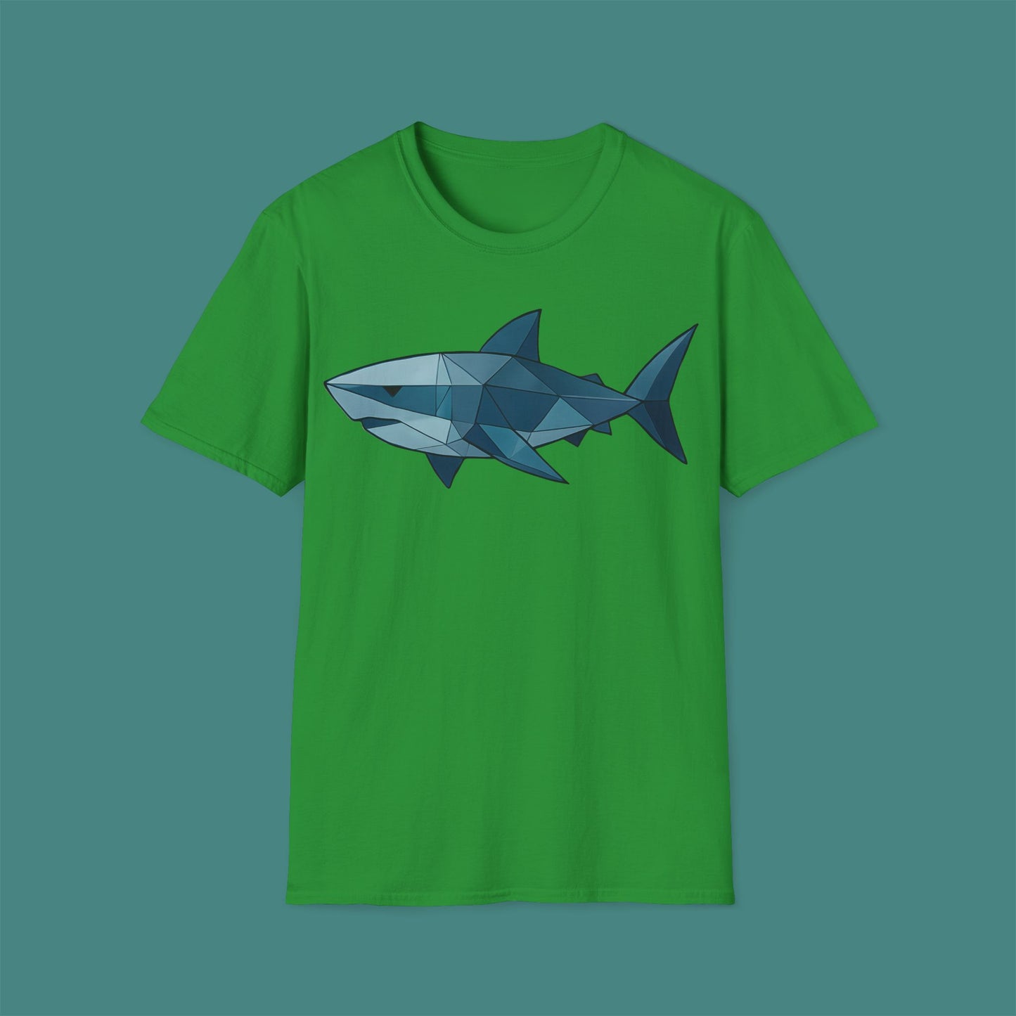 Geometric Polygon Shark Unisex T-Shirt