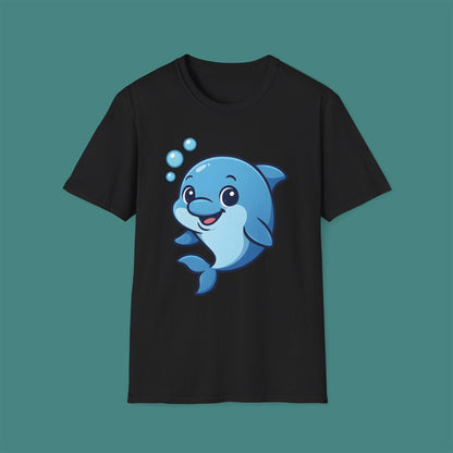 Cartoon Cute Dolphin Unisex T-Shirt