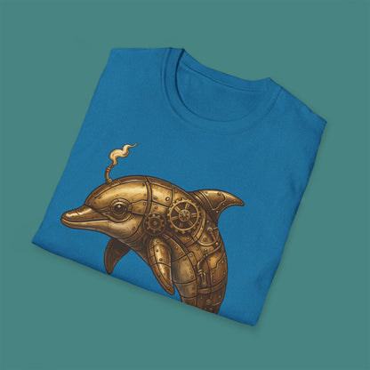 Steampunk Mechanical Dolphin Unisex T-Shirt
