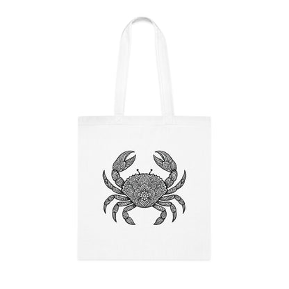 Intricate Mandala Crab Tote Bag