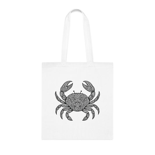 Intricate Mandala Crab Tote Bag