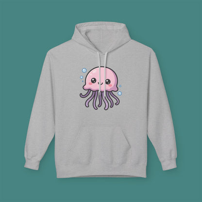 Cartoon Cute Jellyfish Fleece Unisex Hoodie