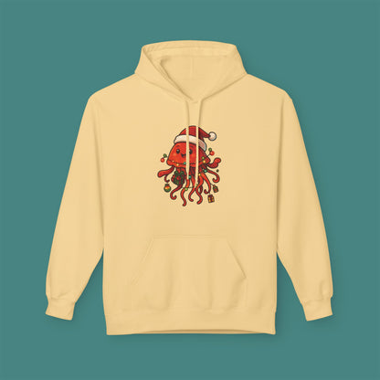 Christmas Jellyfish Fleece Unisex Hoodie