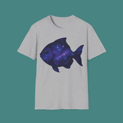 Cosmic Galaxy Fish Unisex T-Shirt