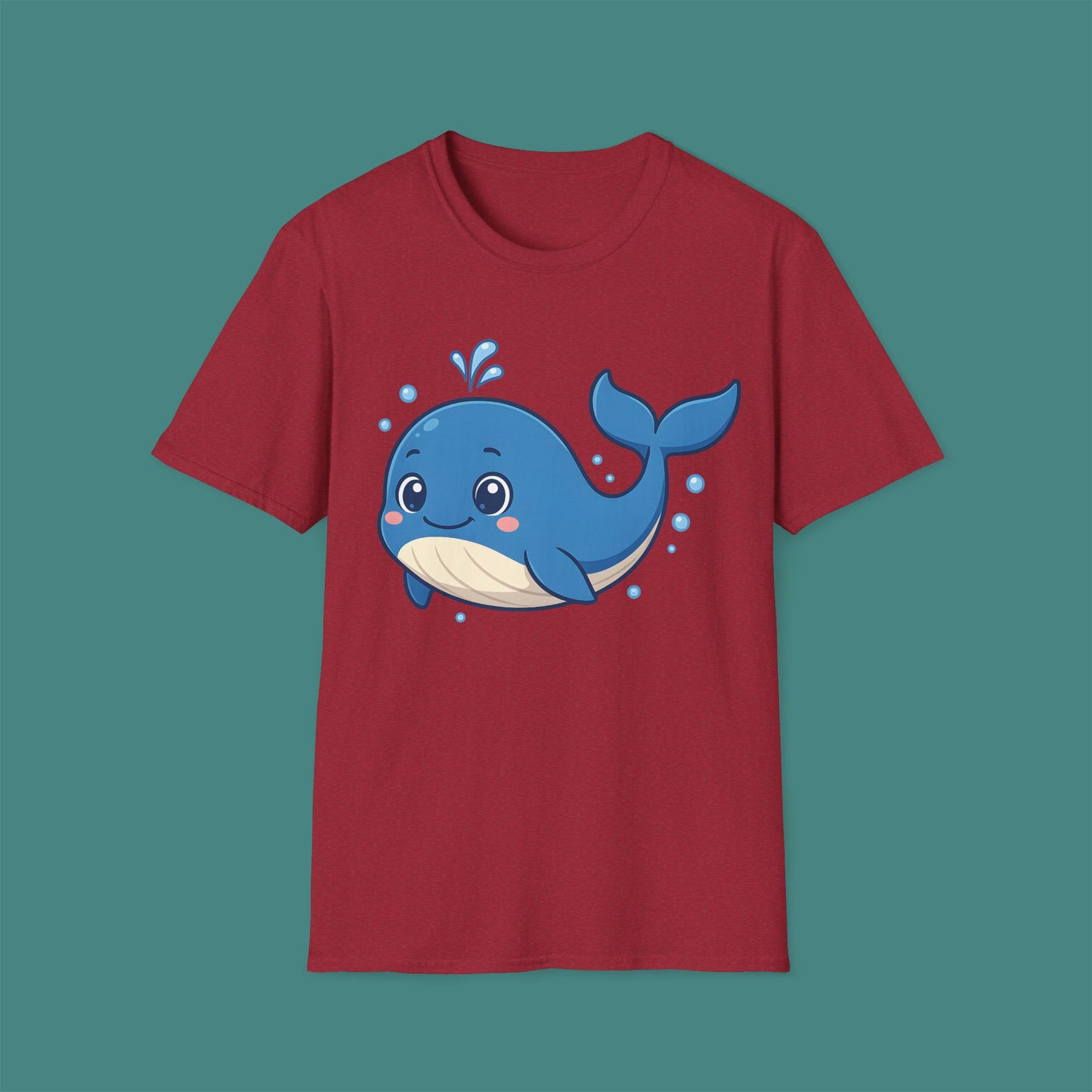 Cartoon Cute Whale Unisex T-Shirt