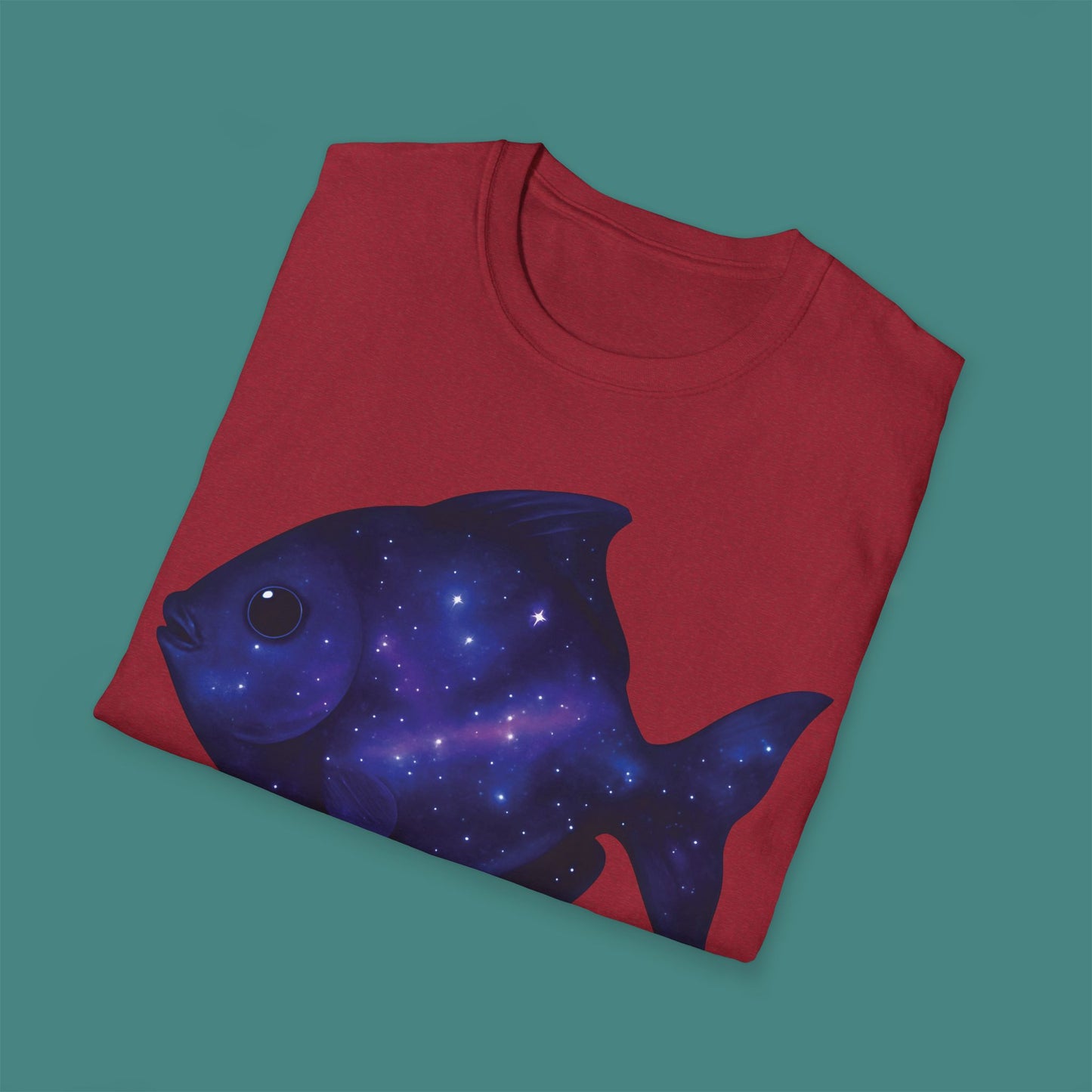 Cosmic Galaxy Fish Unisex T-Shirt