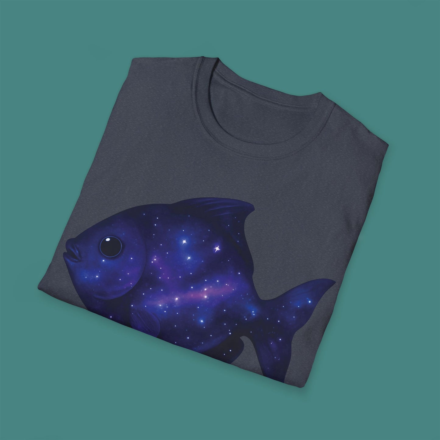 Cosmic Galaxy Fish Unisex T-Shirt