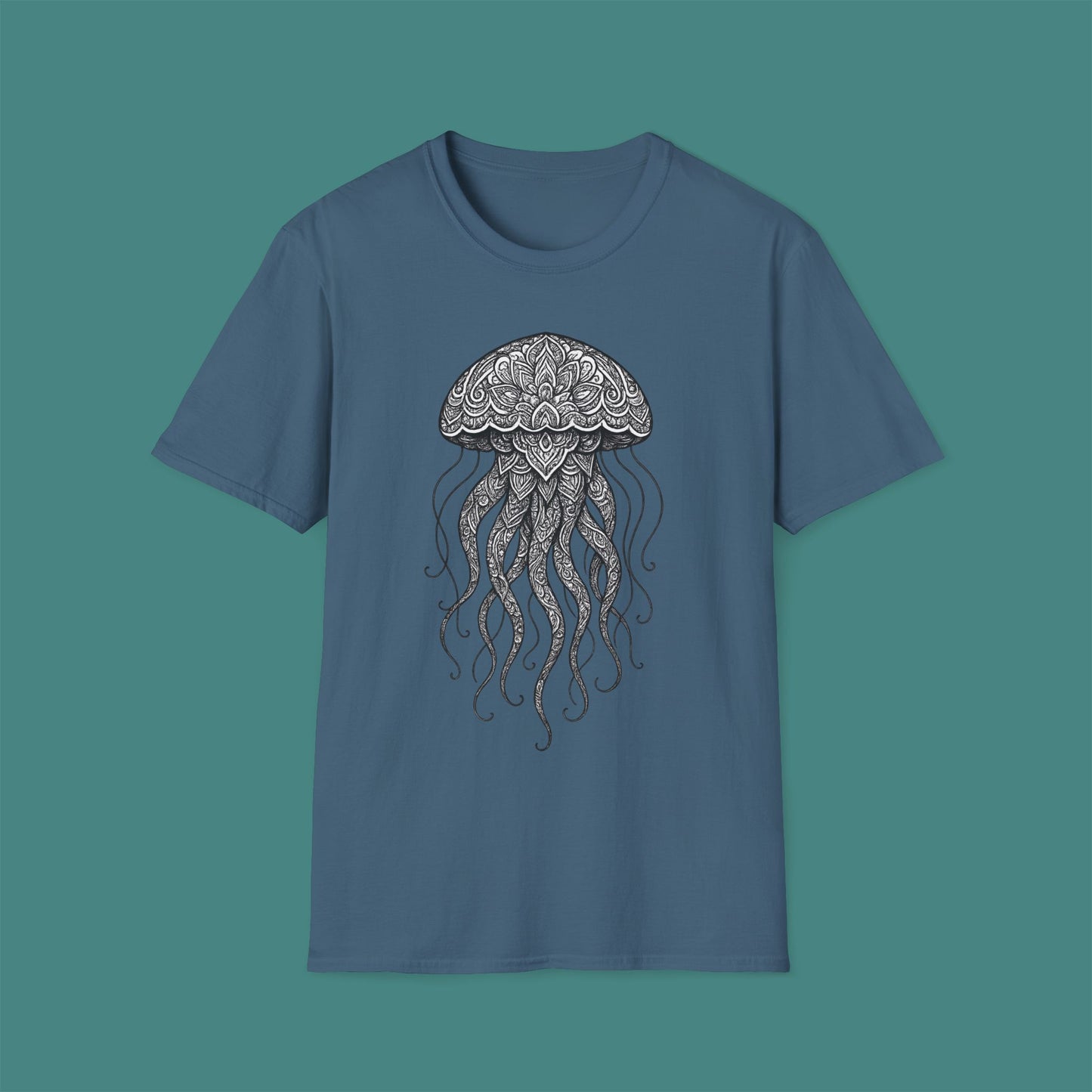 Intricate Mandala Jellyfish Unisex T-Shirt