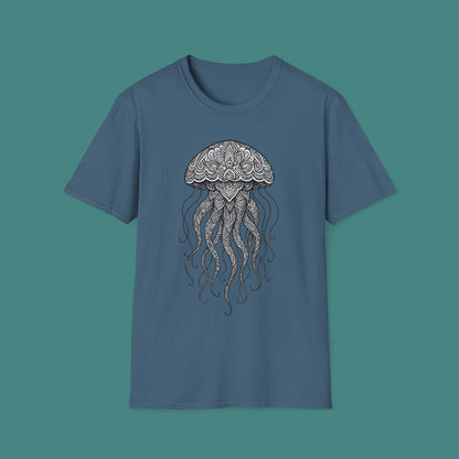 Intricate Mandala Jellyfish Unisex T-Shirt