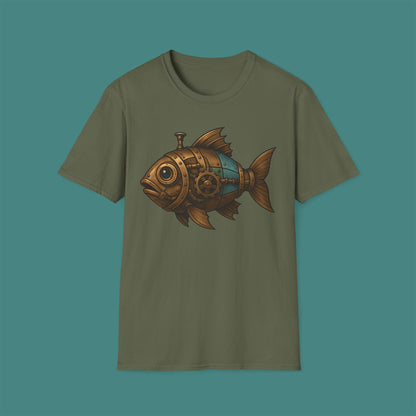 Steampunk Mechanical Fish Unisex T-Shirt