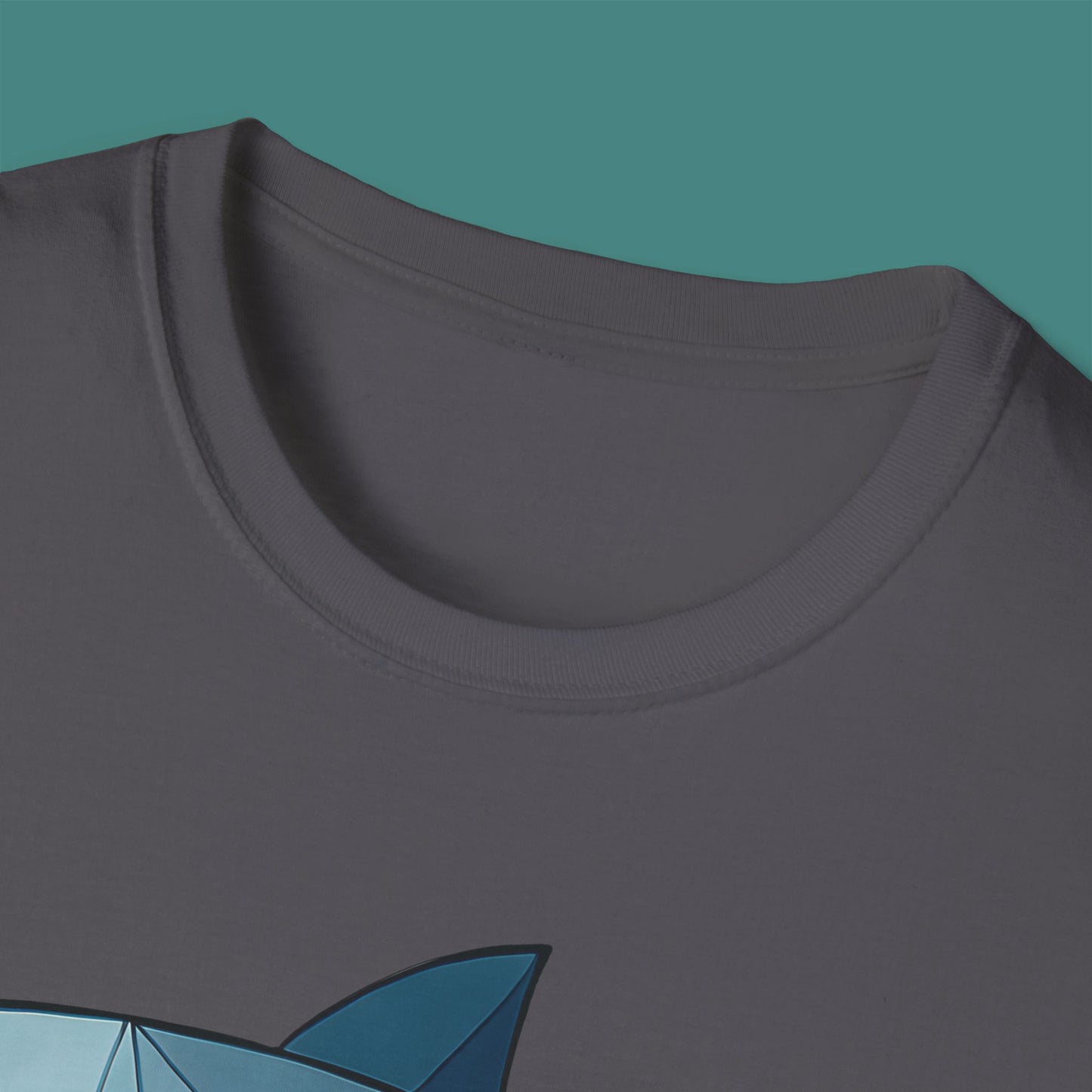 Geometric Polygon Shark Unisex T-Shirt
