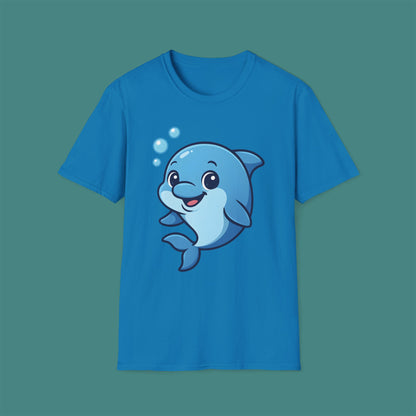 Cartoon Cute Dolphin Unisex T-Shirt