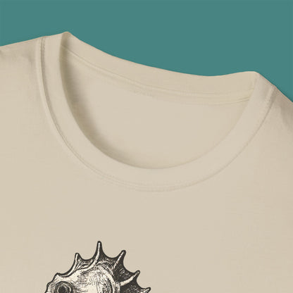 Vintage Etching Seahorse Unisex T-Shirt