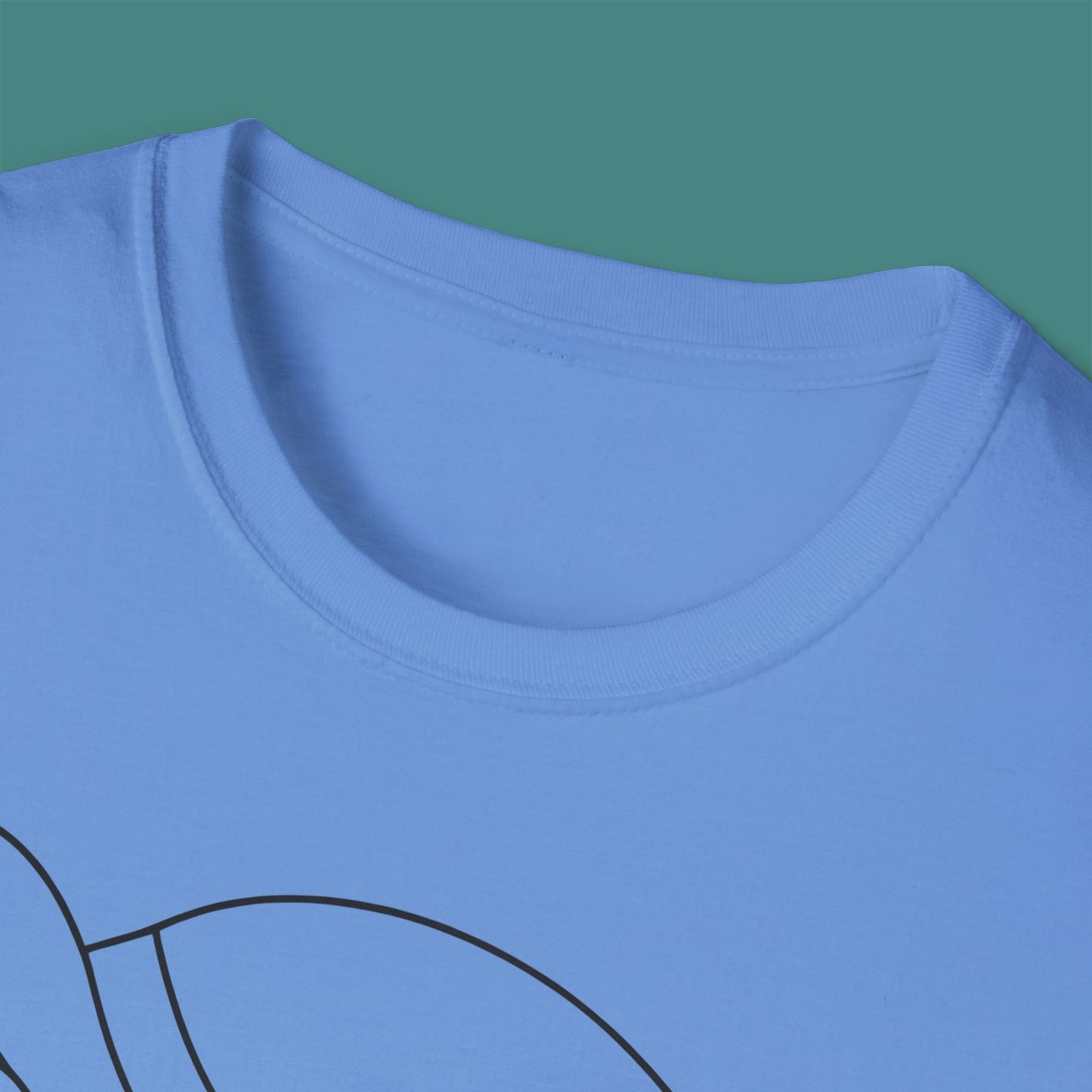 Minimalist Line Art Turtle Unisex T-Shirt