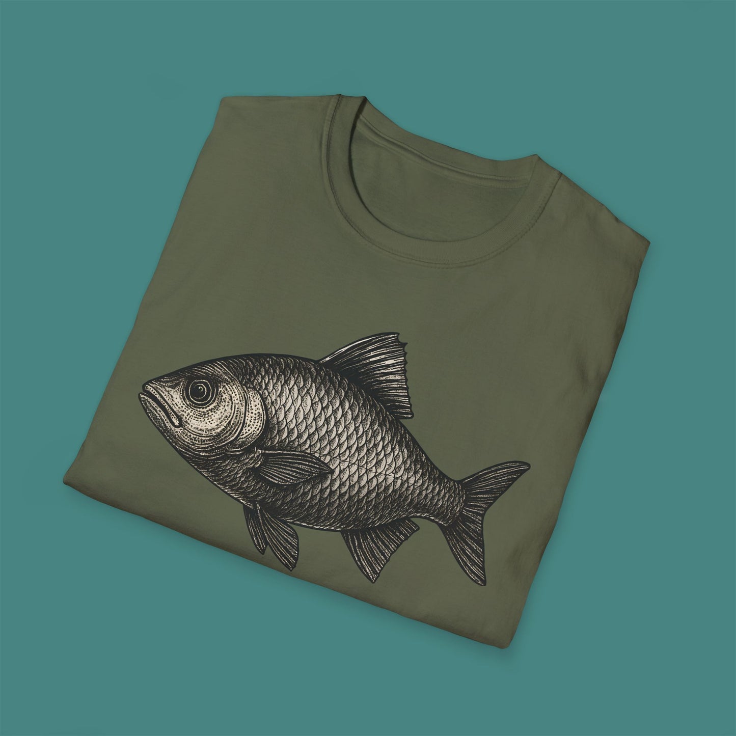 Vintage Etching Fish Unisex T-Shirt