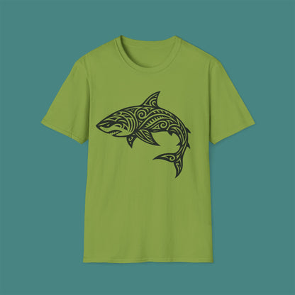 Tribal Tattoo Shark Unisex T-Shirt