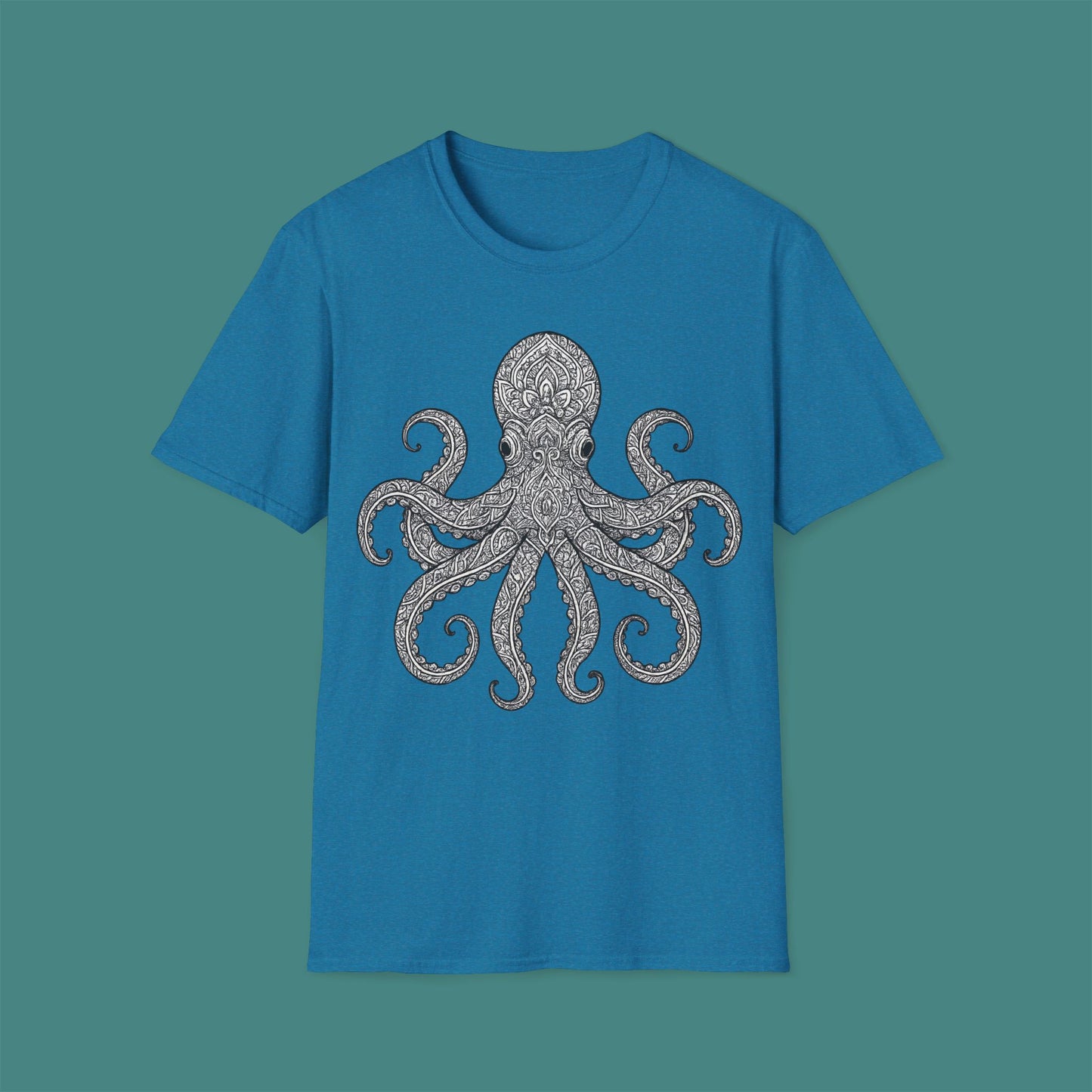 Intricate Mandala Octopus Unisex T-Shirt