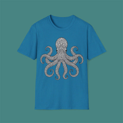 Intricate Mandala Octopus Unisex T-Shirt