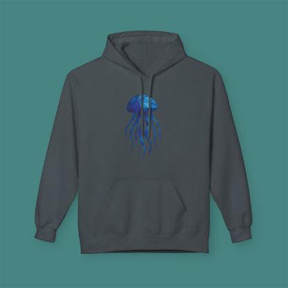Geometric Polygon Jellyfish Fleece Unisex Hoodie