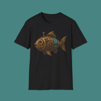 Steampunk Mechanical Fish Unisex T-Shirt