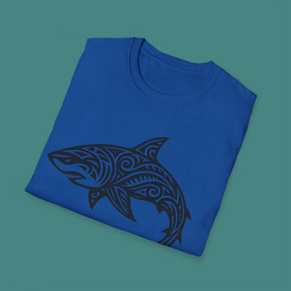 Tribal Tattoo Shark Unisex T-Shirt