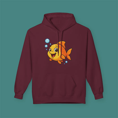 Cartoon Cute Fish Fleece Unisex Hoodie
