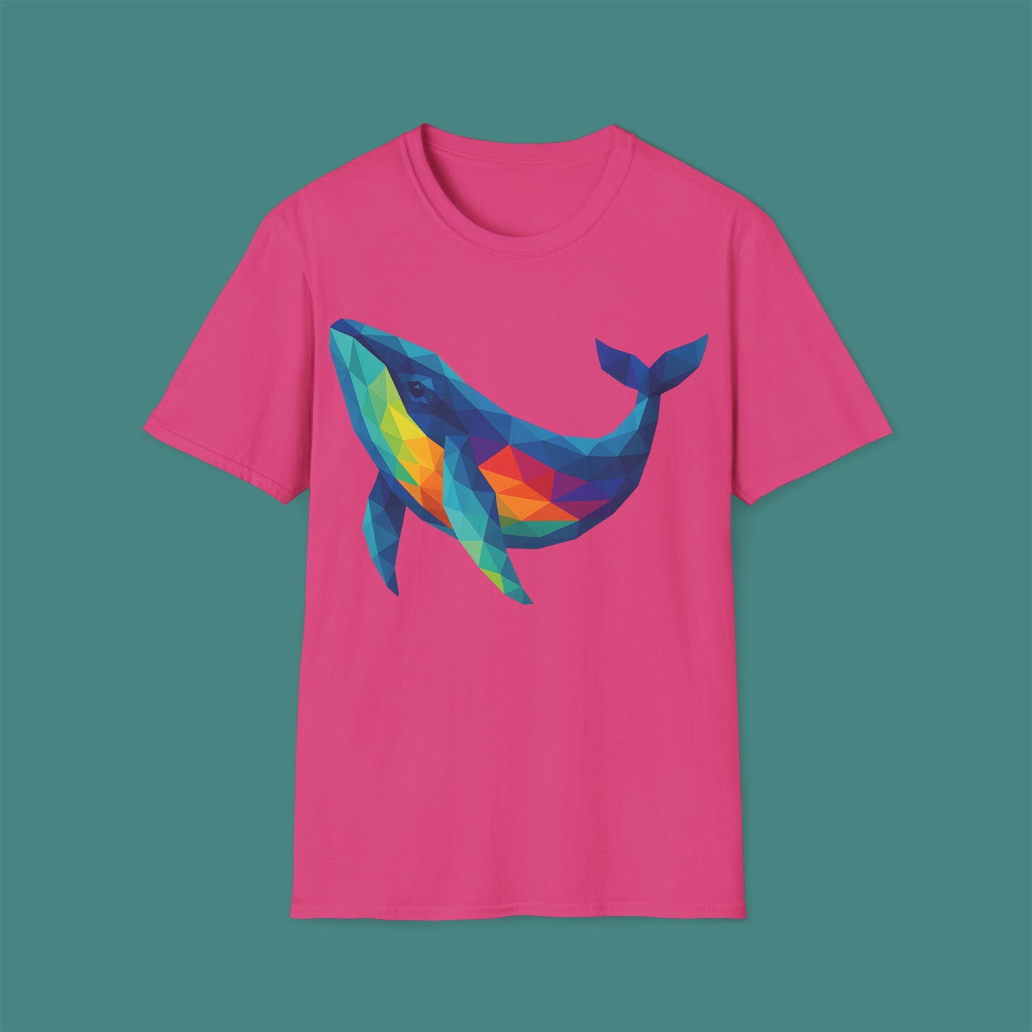 Geometric Polygon Whale Unisex T-Shirt