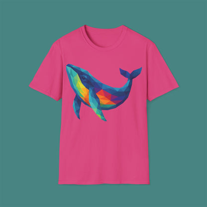 Geometric Polygon Whale Unisex T-Shirt