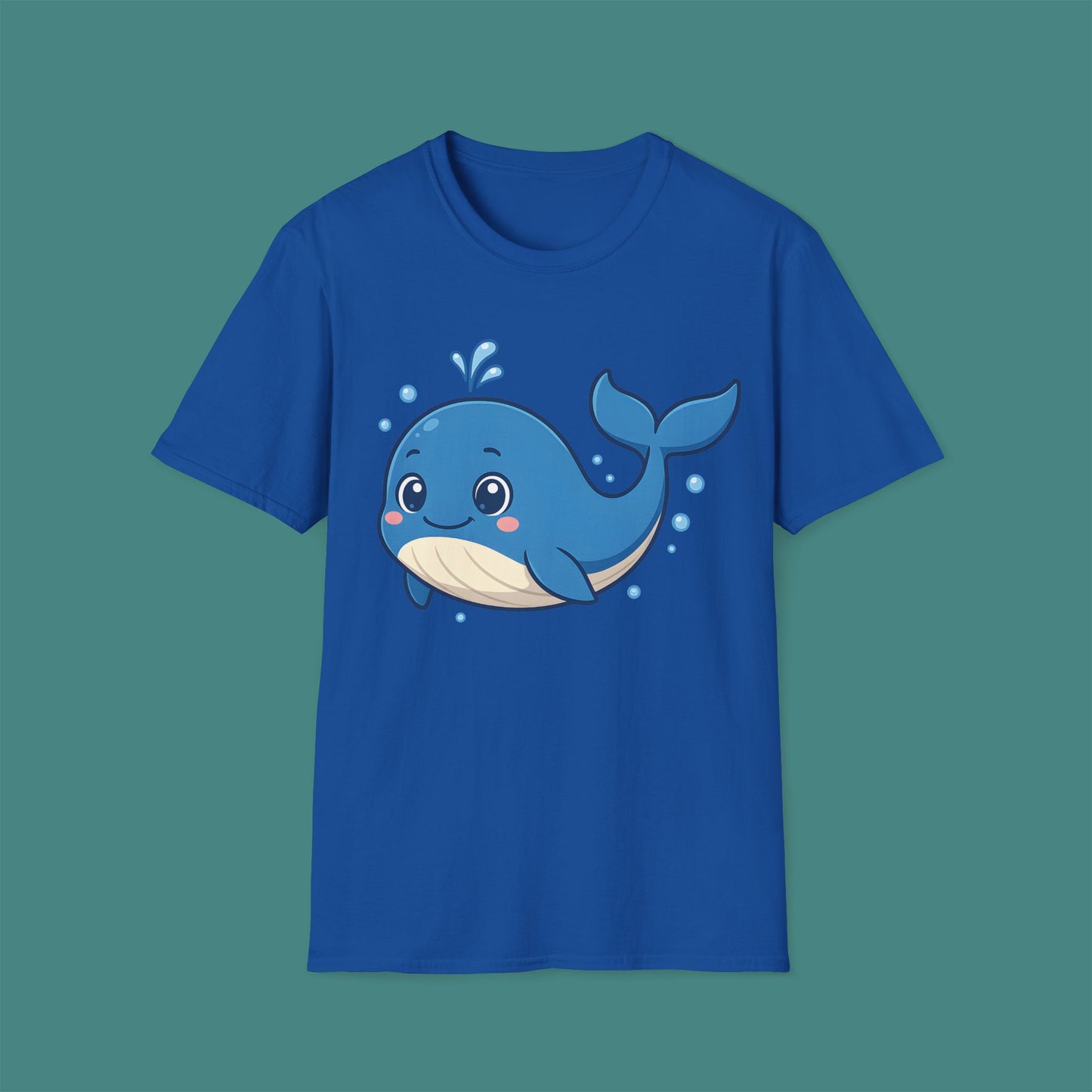 Cartoon Cute Whale Unisex T-Shirt