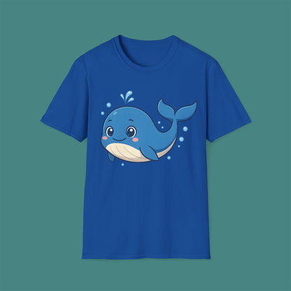 Cartoon Cute Whale Unisex T-Shirt