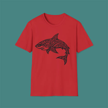 Tribal Tattoo Shark Unisex T-Shirt