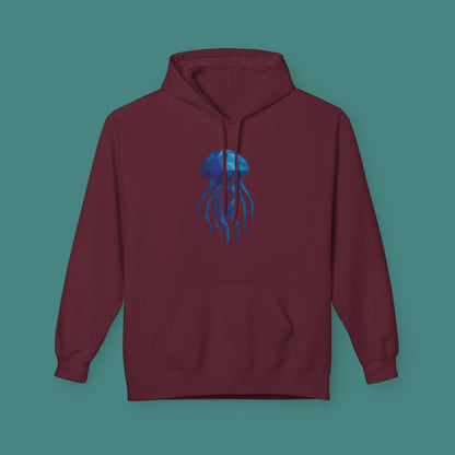 Geometric Polygon Jellyfish Fleece Unisex Hoodie