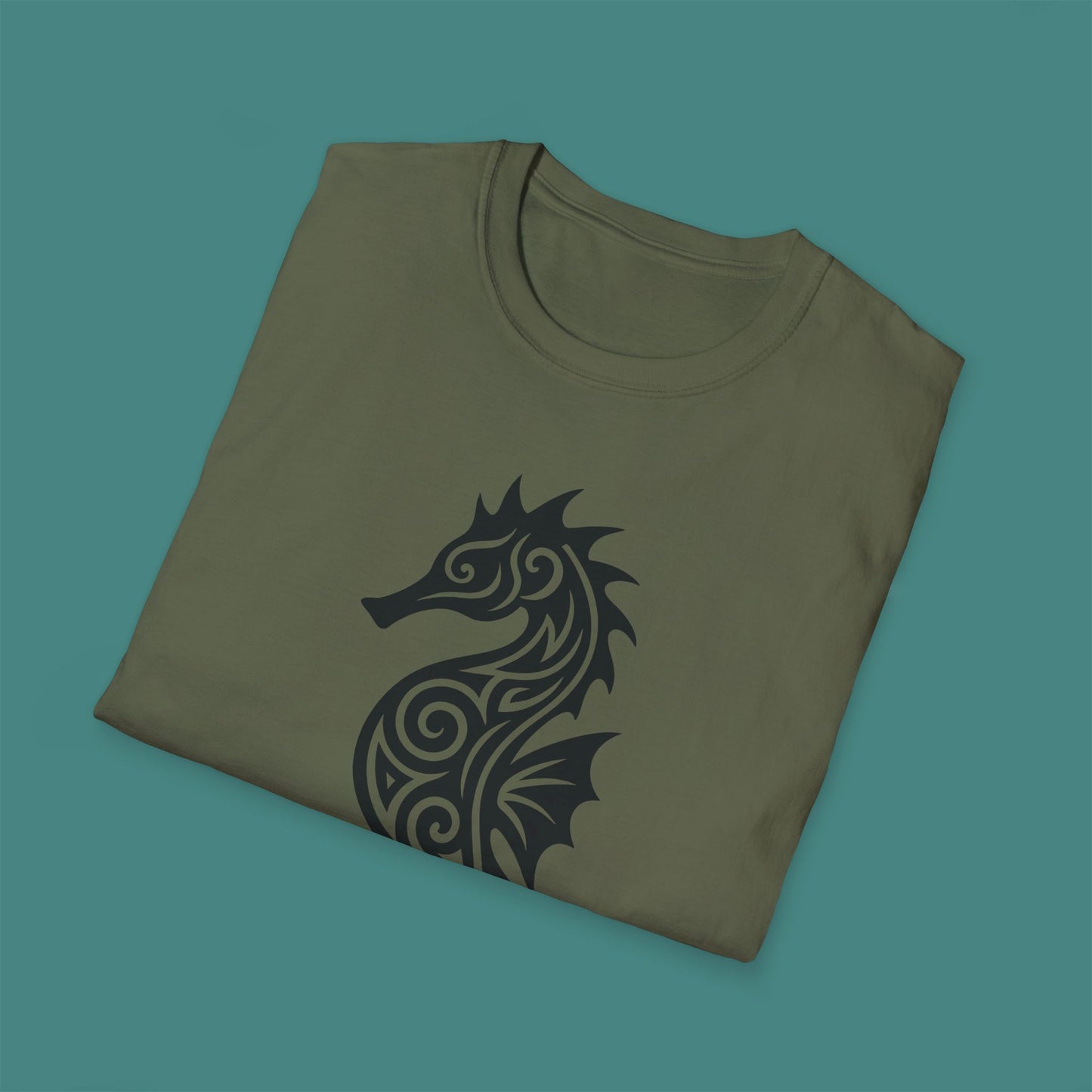 Tribal Tattoo Seahorse Unisex T-Shirt