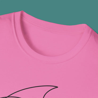 Minimalist Line Art Fish Unisex T-Shirt