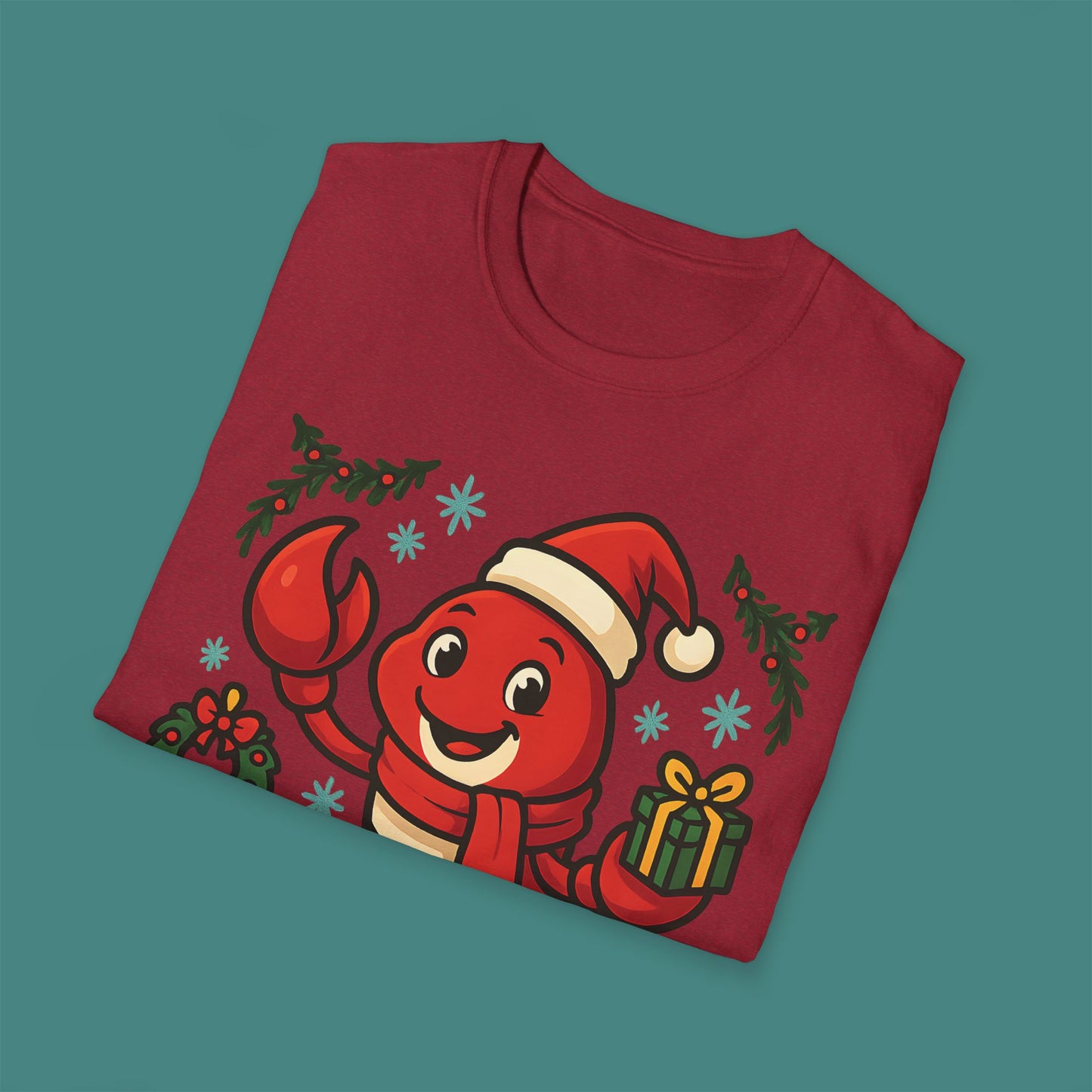 Christmas Lobster Unisex T-Shirt