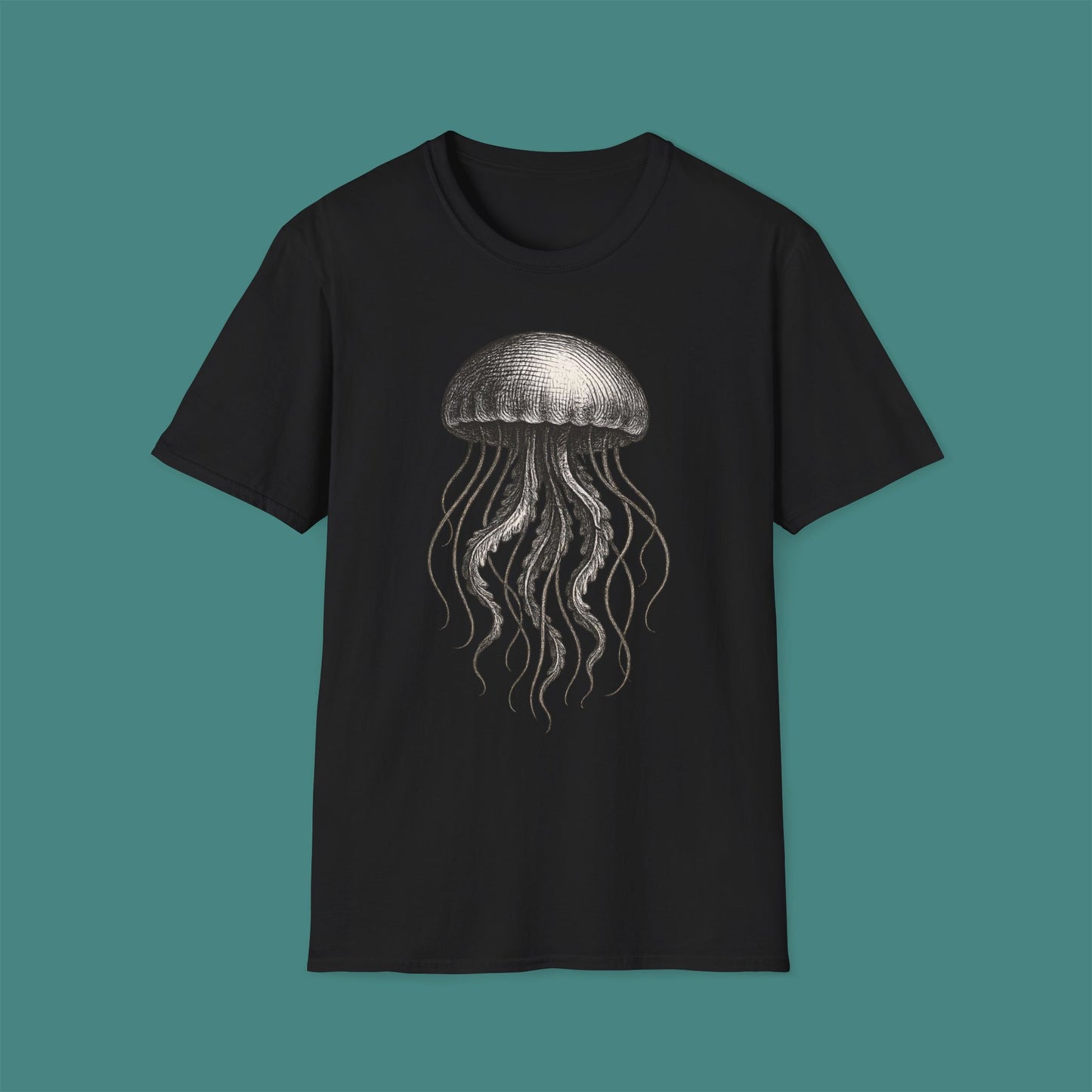 Vintage Etching Jellyfish Unisex T-Shirt