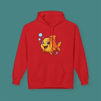 Cartoon Cute Fish Fleece Unisex Hoodie