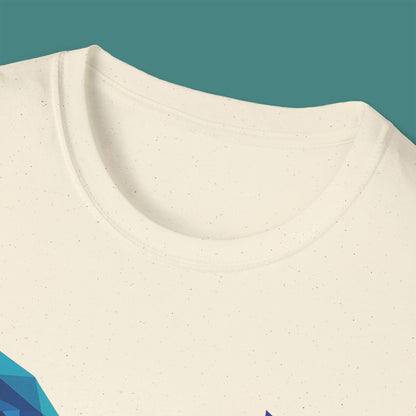 Geometric Polygon Whale Unisex T-Shirt