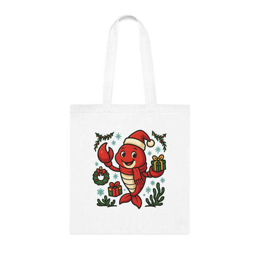 Christmas Lobster Tote Bag